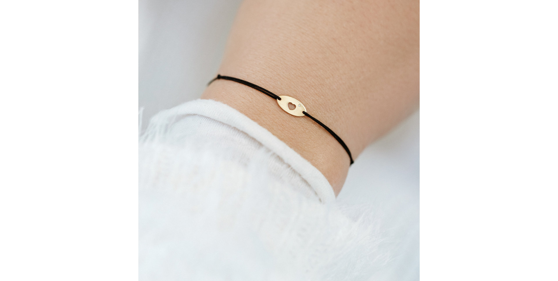 Diamond bracelet Gold Heart