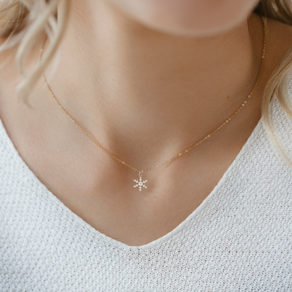 Diamond necklace Little Snowflake