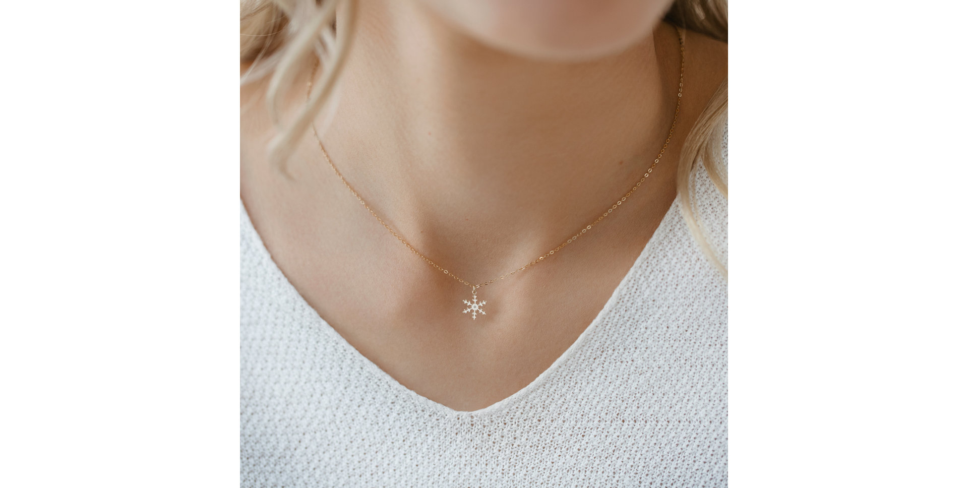 Diamond necklace Little Snowflake