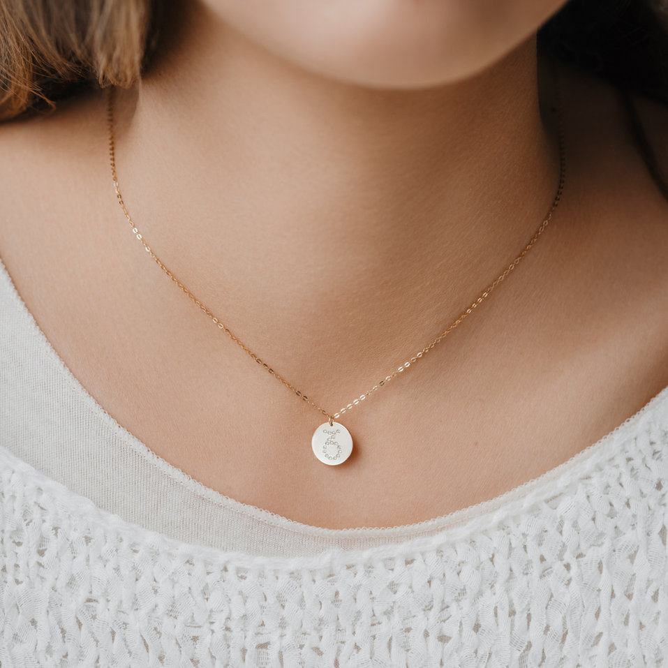 Diamond necklace Aquarius