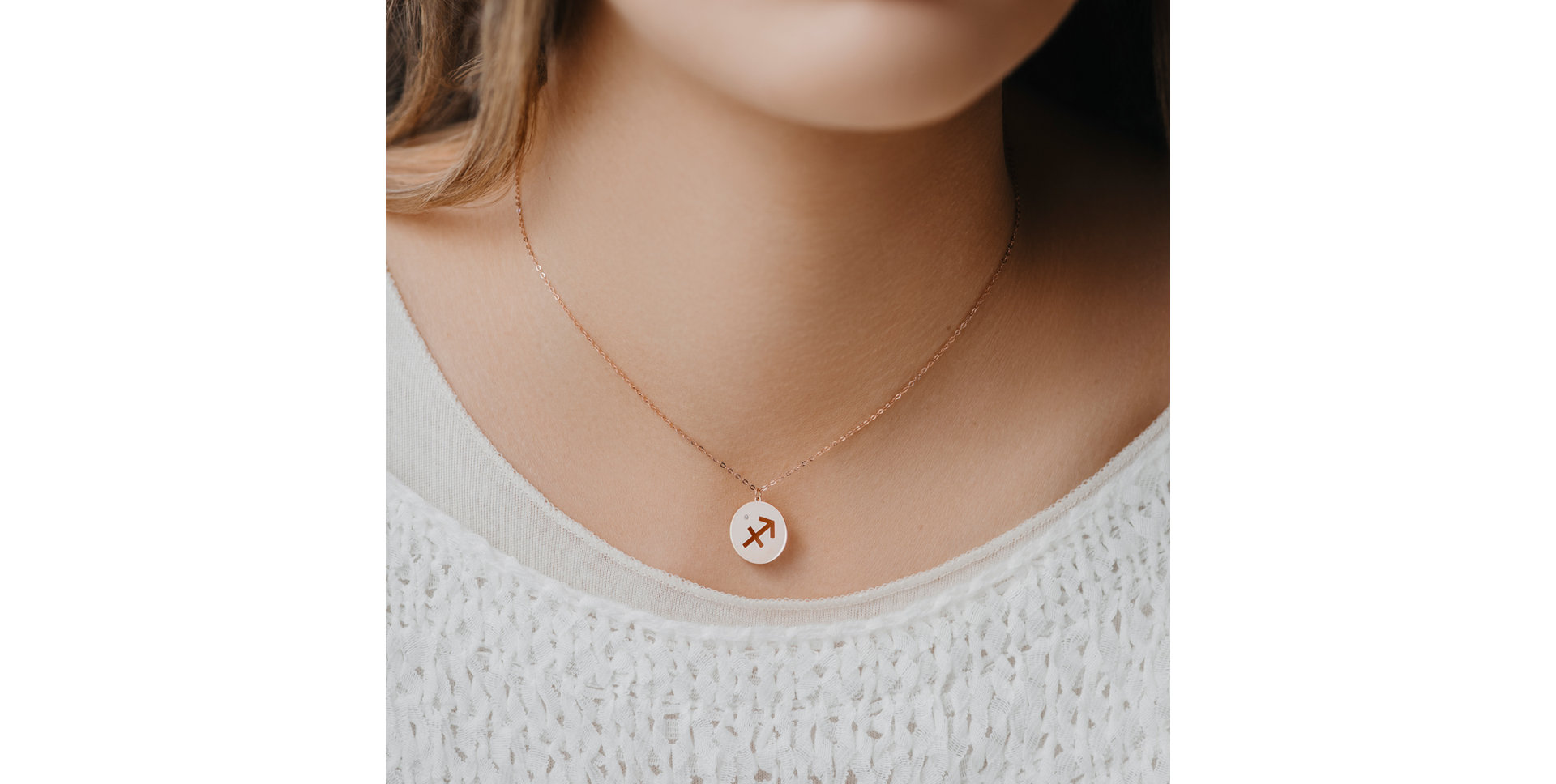 Diamond necklace Pisces