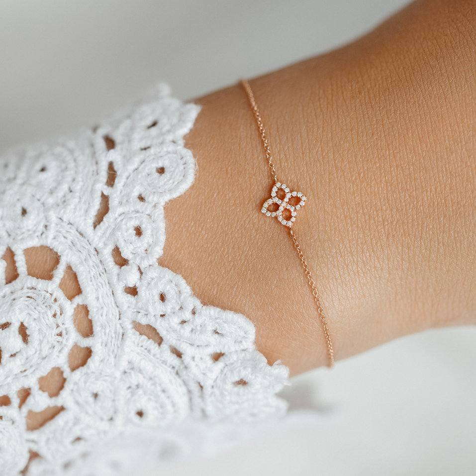 Diamond bracelet Glamorous Petals