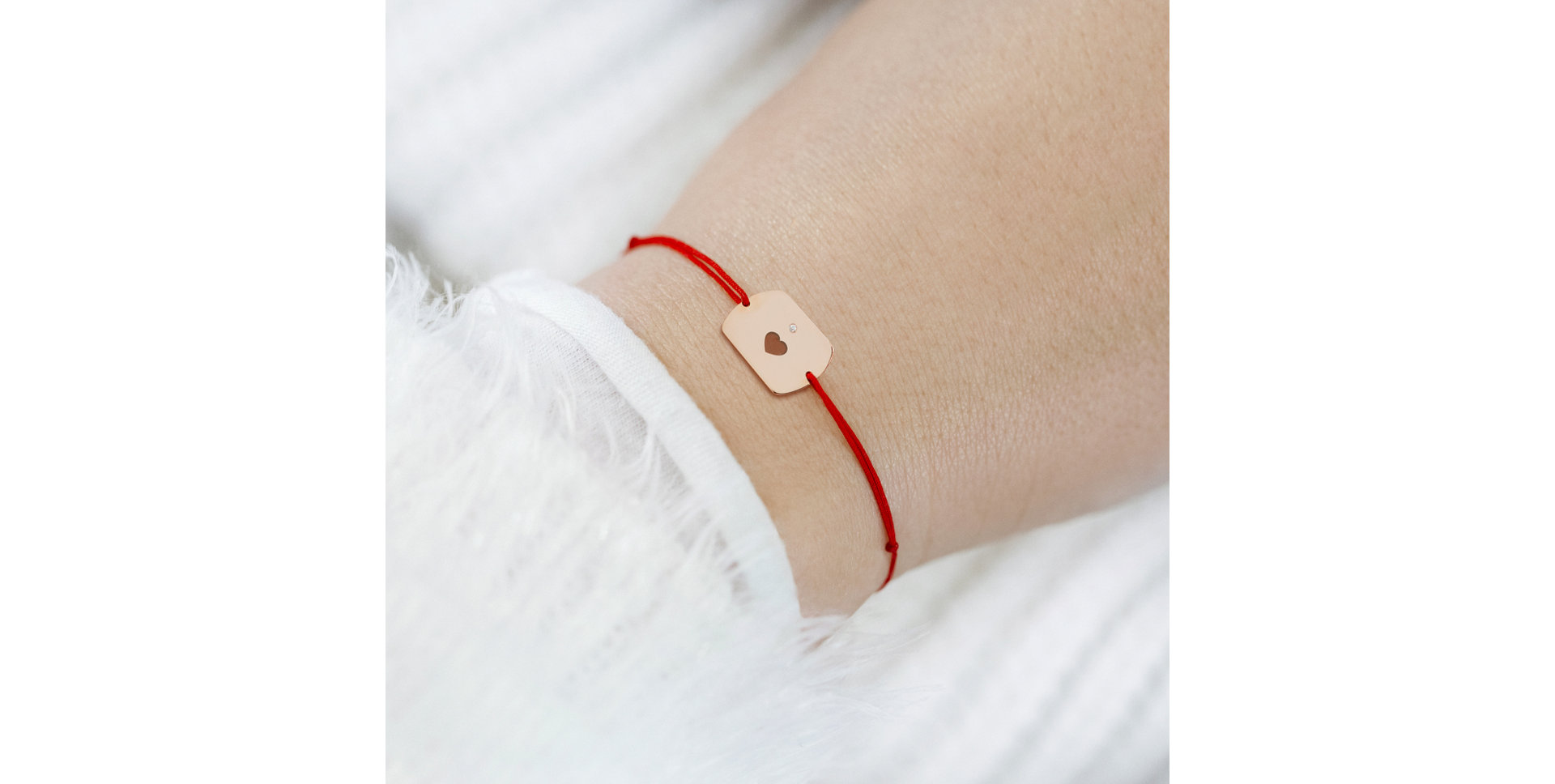 Diamond bracelet Heart Stamp