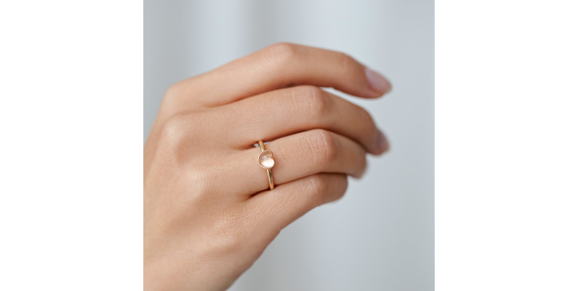 Ring with Prehnite Bonbon