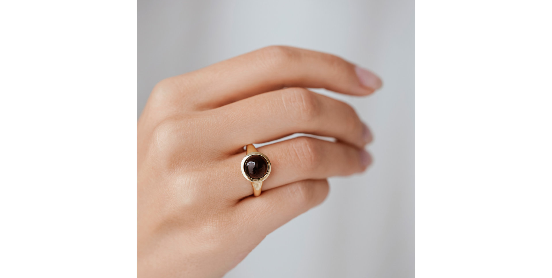 Ring with Prehnite Bonbon