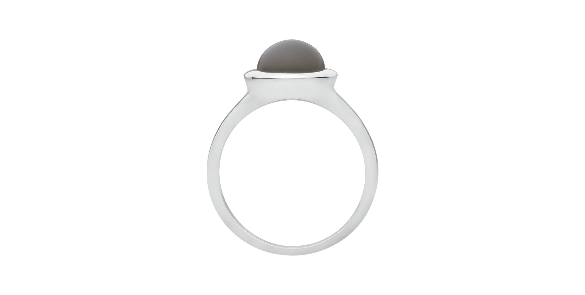 Ring with Moonstone Gray Bonbon