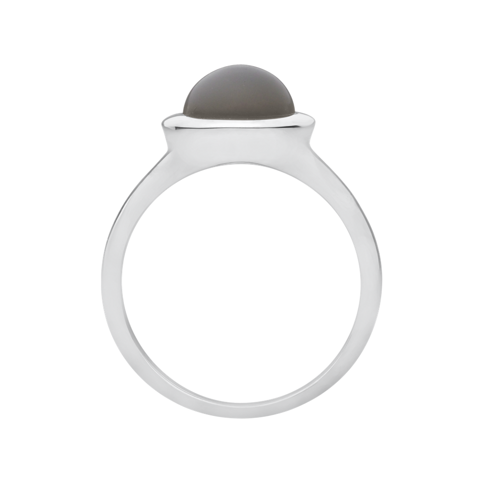 Ring with Moonstone Gray Bonbon