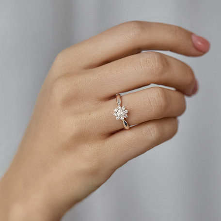 Diamond ring Starlet Blossom