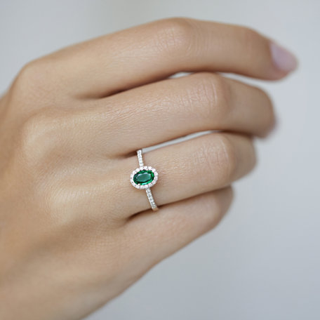 Diamond ring with Emerald Princess Desperation
