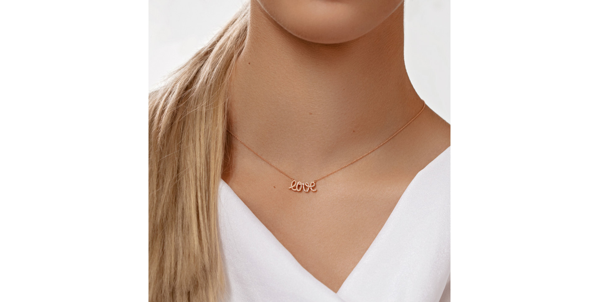 Diamond necklace Glittering Love