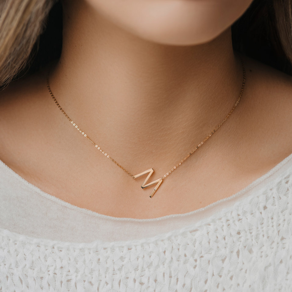 Diamond necklace Big Line O