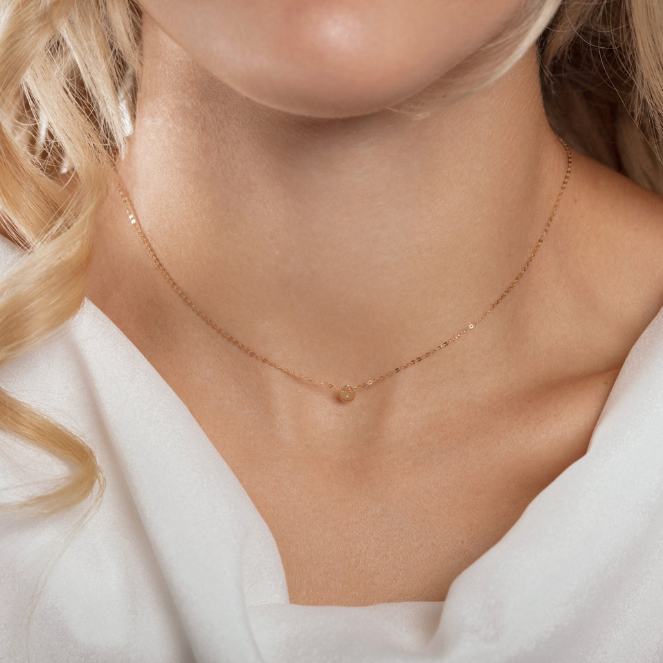 Diamond necklace Minimalism
