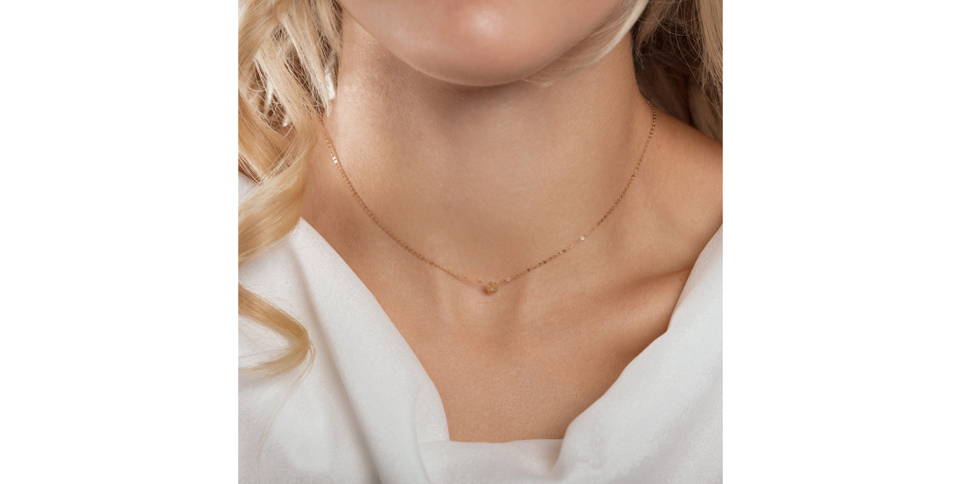 Diamond necklace Minimalism