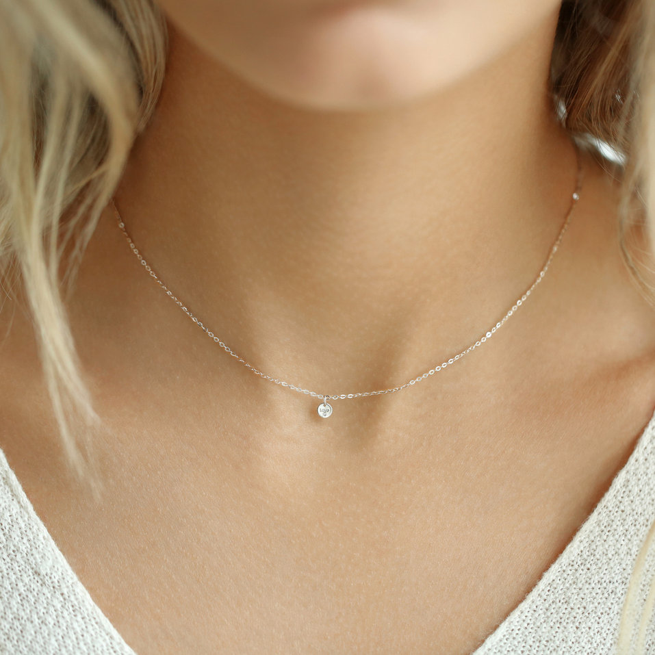 Diamond necklace Love