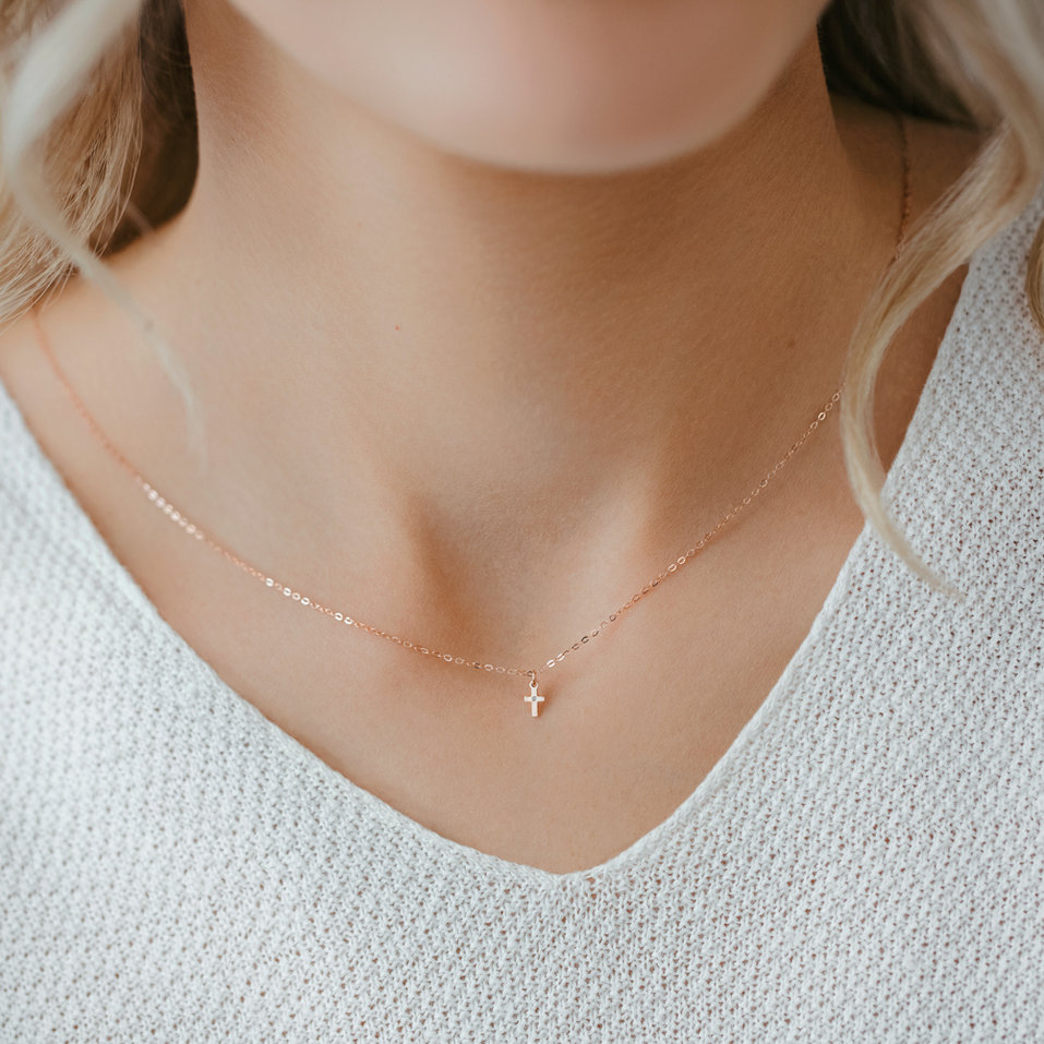 Diamond necklace Cross