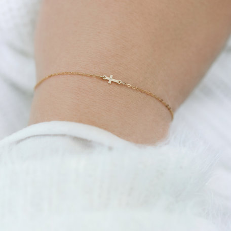 Diamond bracelet Tiny Cross