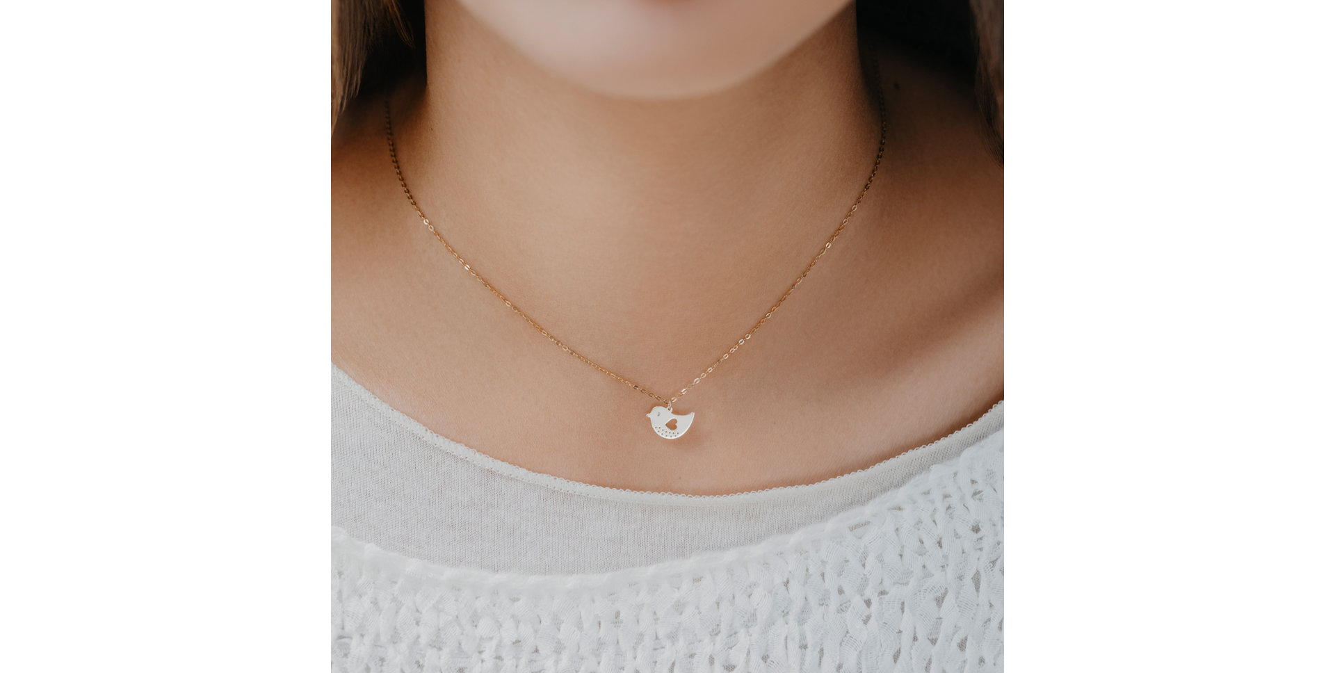 Diamond necklace Love Bird