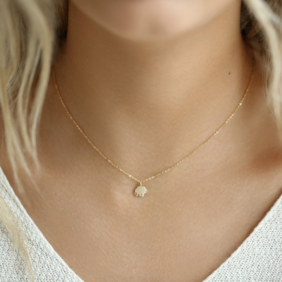 Diamond necklace Little Elephant