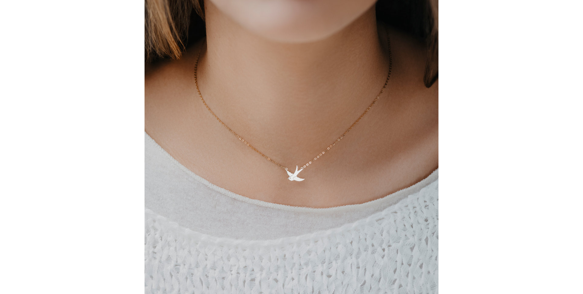 Diamond necklace Swallow