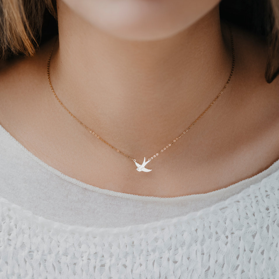 Diamond necklace Swallow