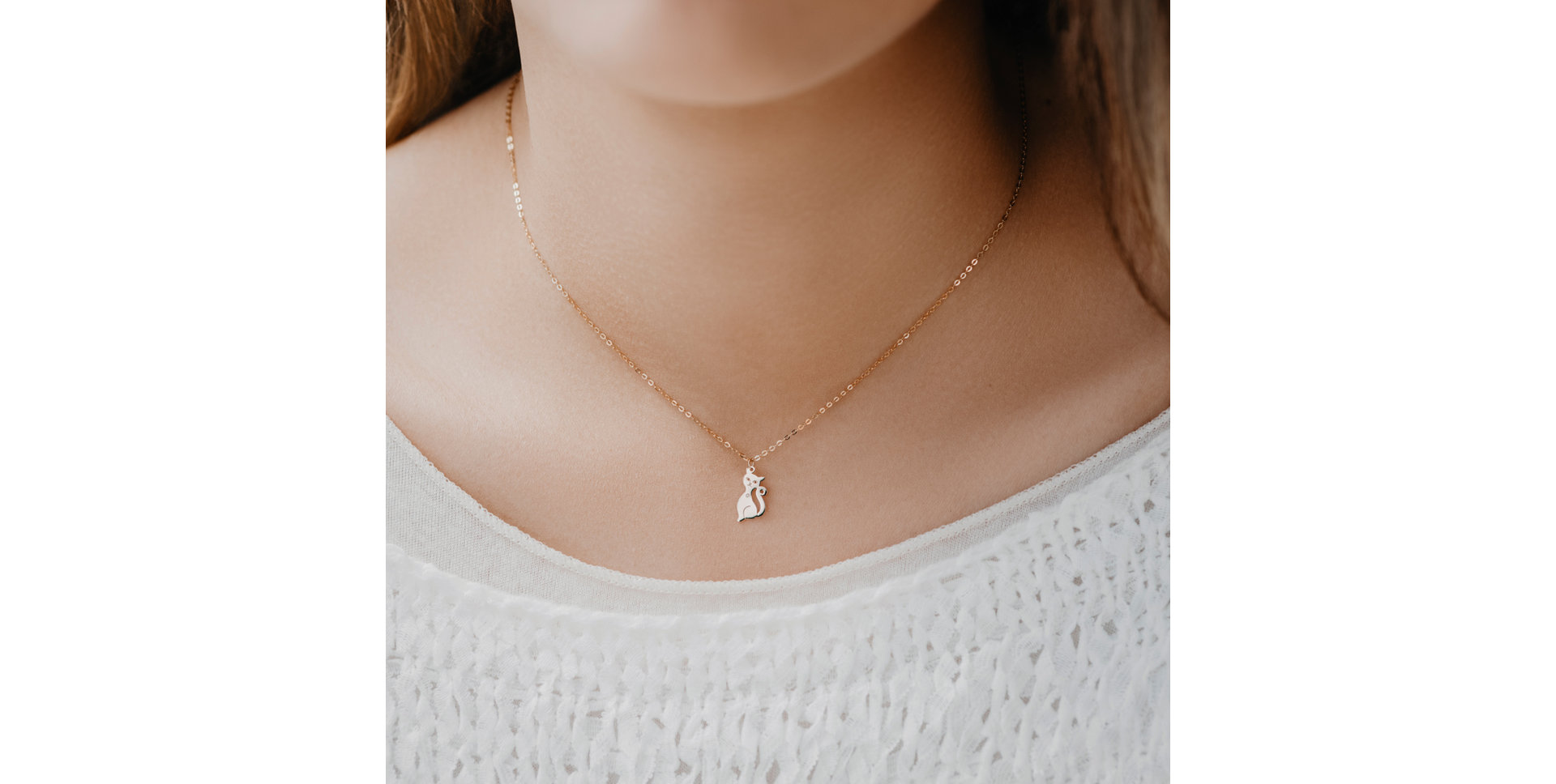 Diamond necklace Cat