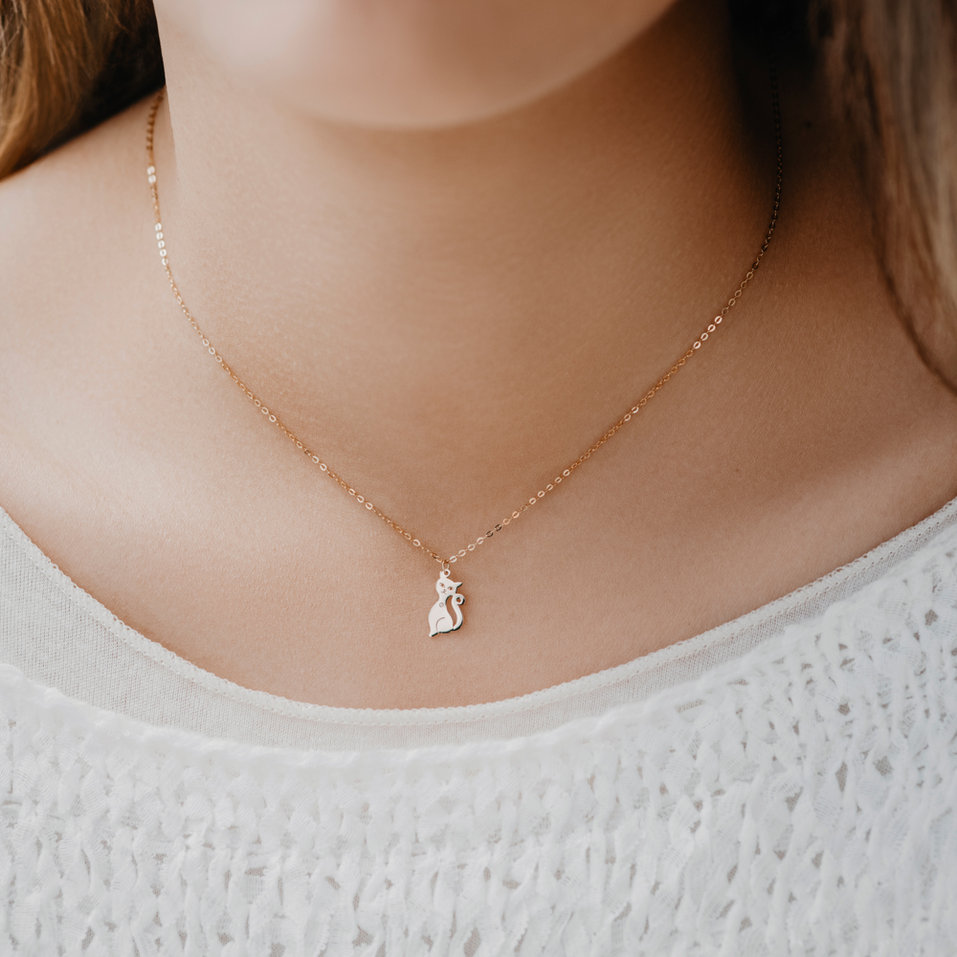 Diamond necklace Cat