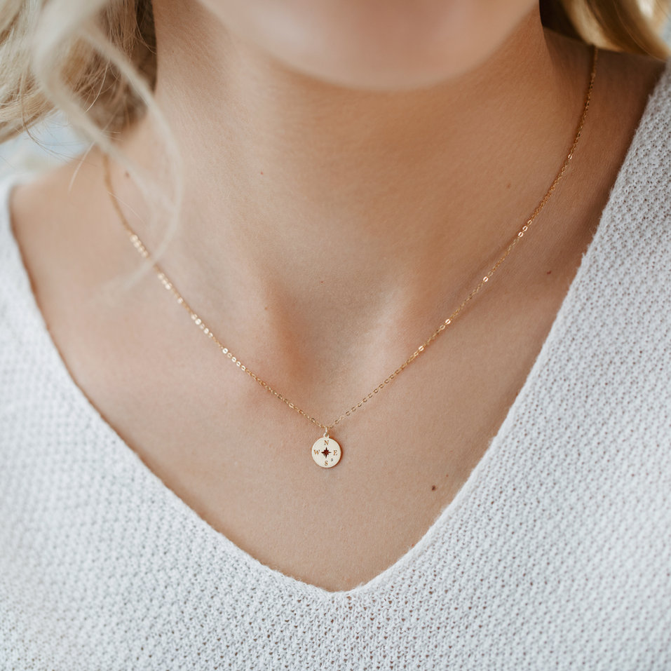 Diamond necklace Compass