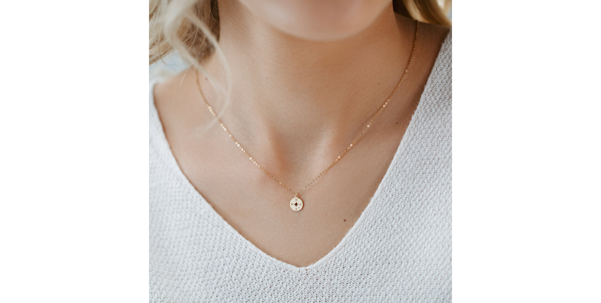 Diamond necklace Compass