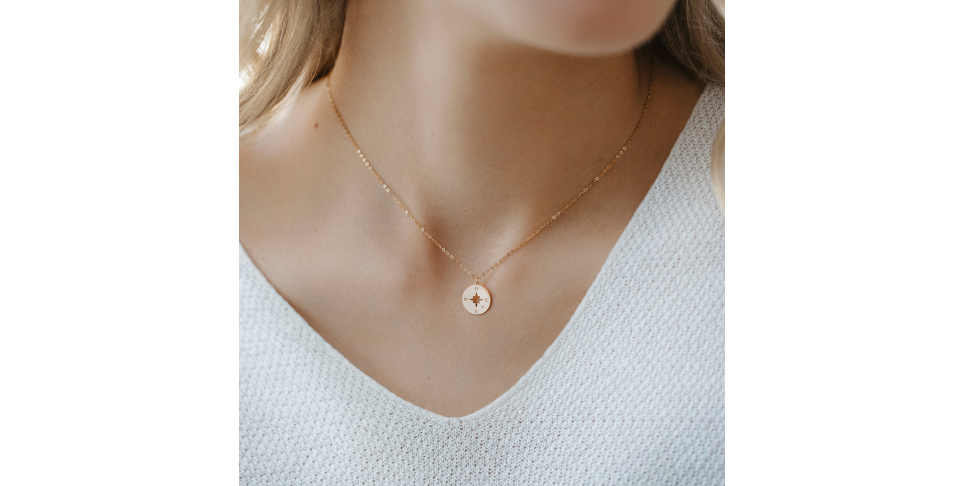 Diamond necklace Compass