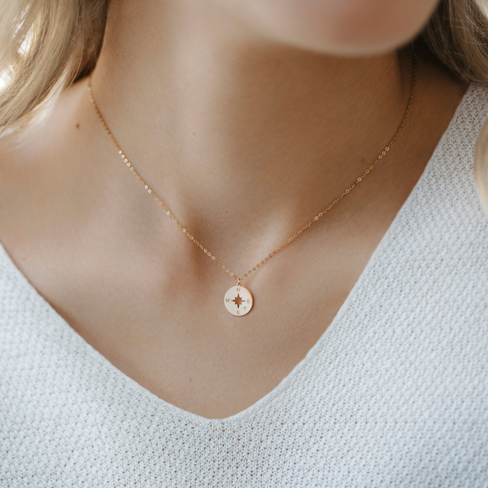 Diamond necklace Compass
