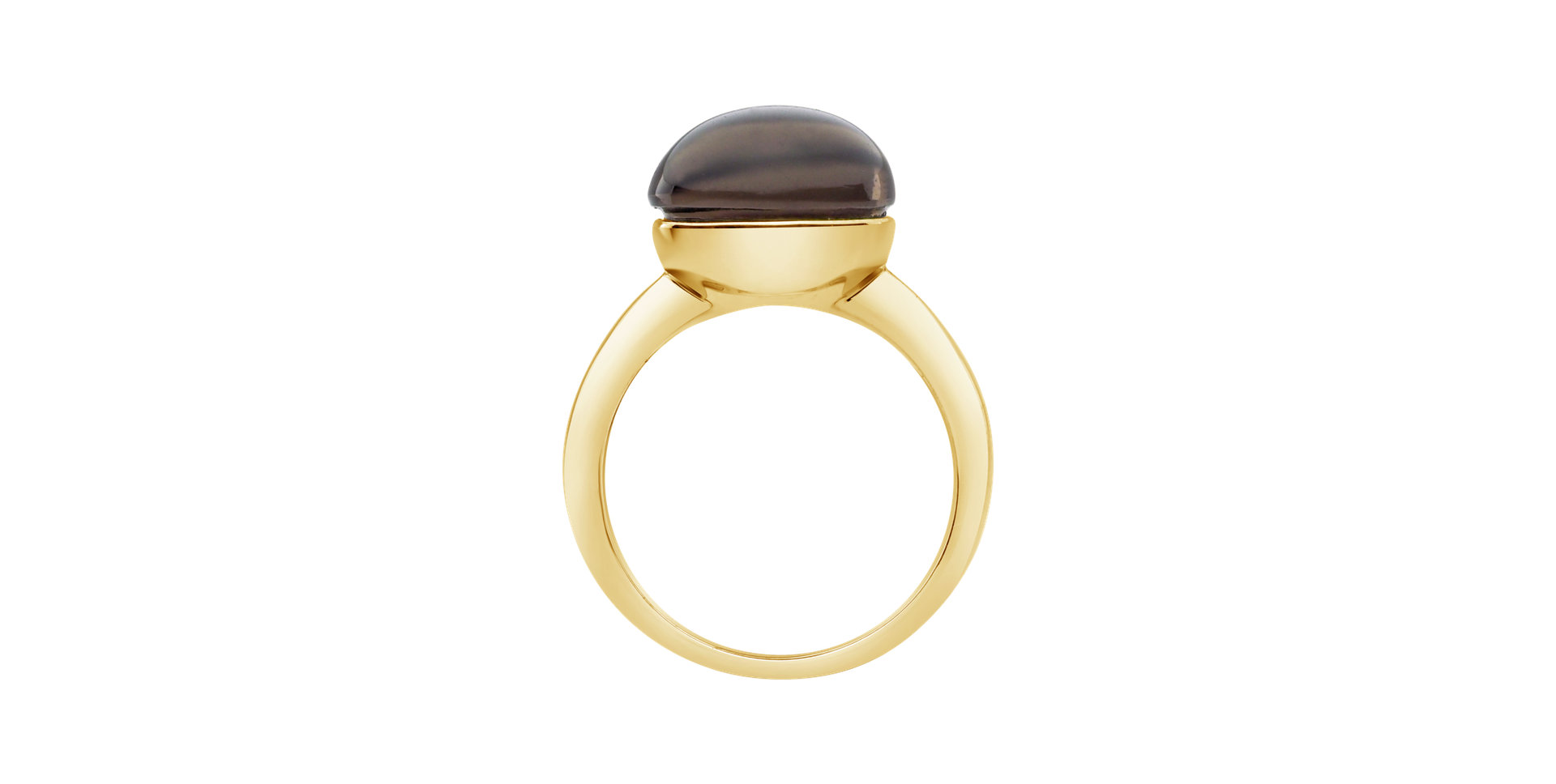 Ring with Smoky Quartz Bonbon