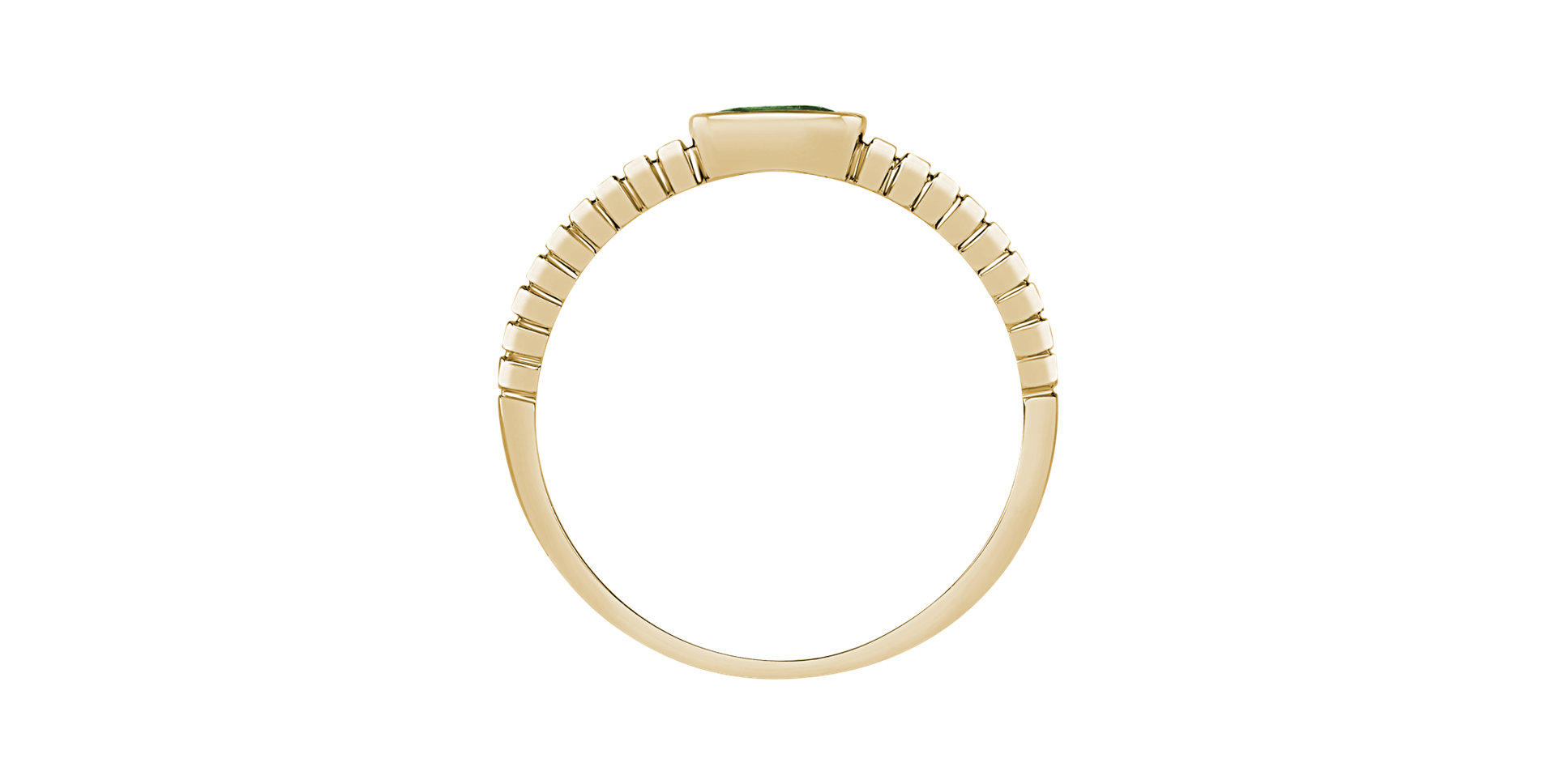 Ring with Amethyst Green Bonbon