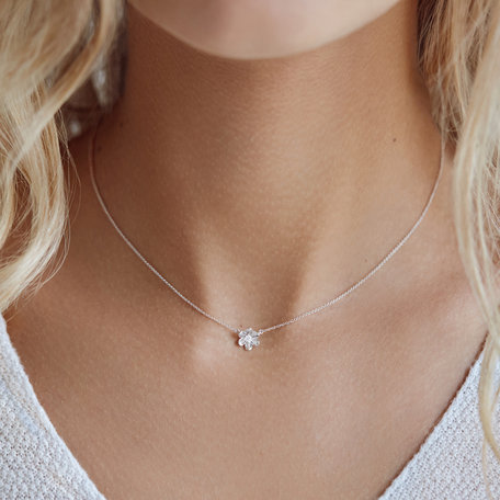 Diamond necklace Shiny Blossom