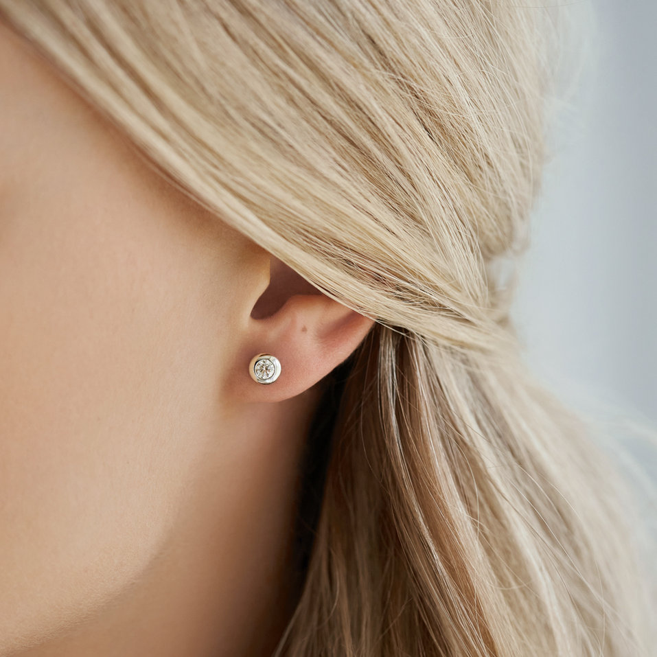 Diamond earrings Glittering Dot