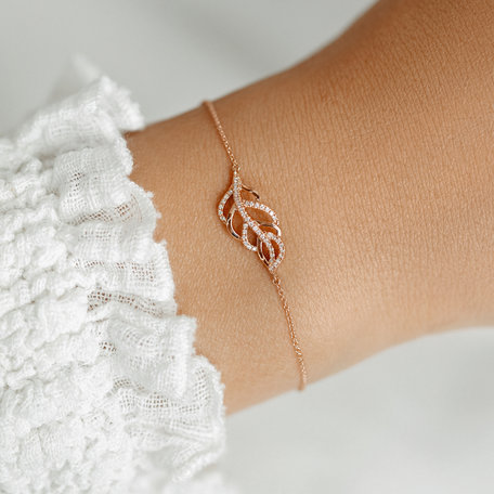 Diamond bracelet Shiny Leaf