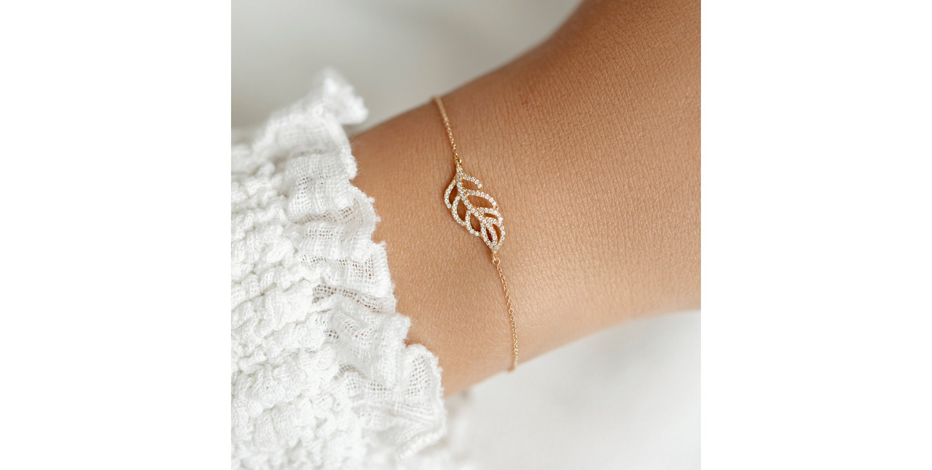 Diamond bracelet Diamond Leaf