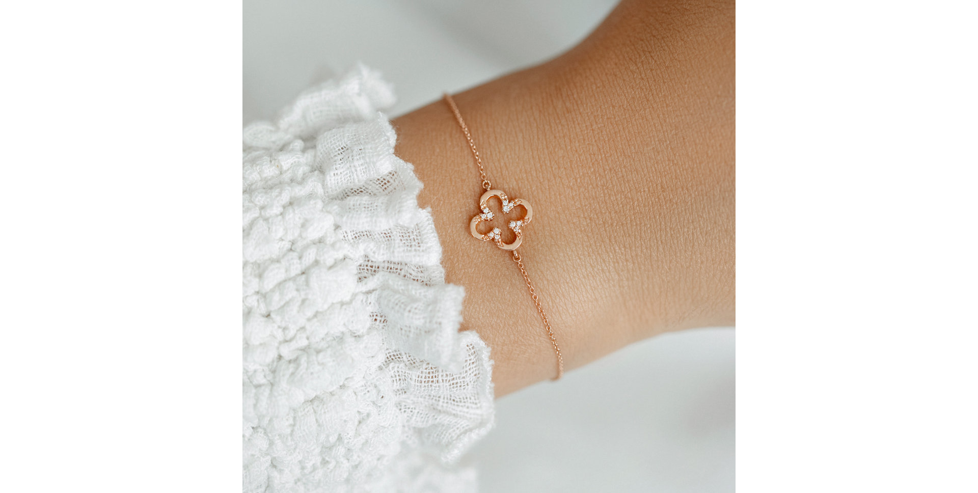 Diamond bracelet Shiny Petals