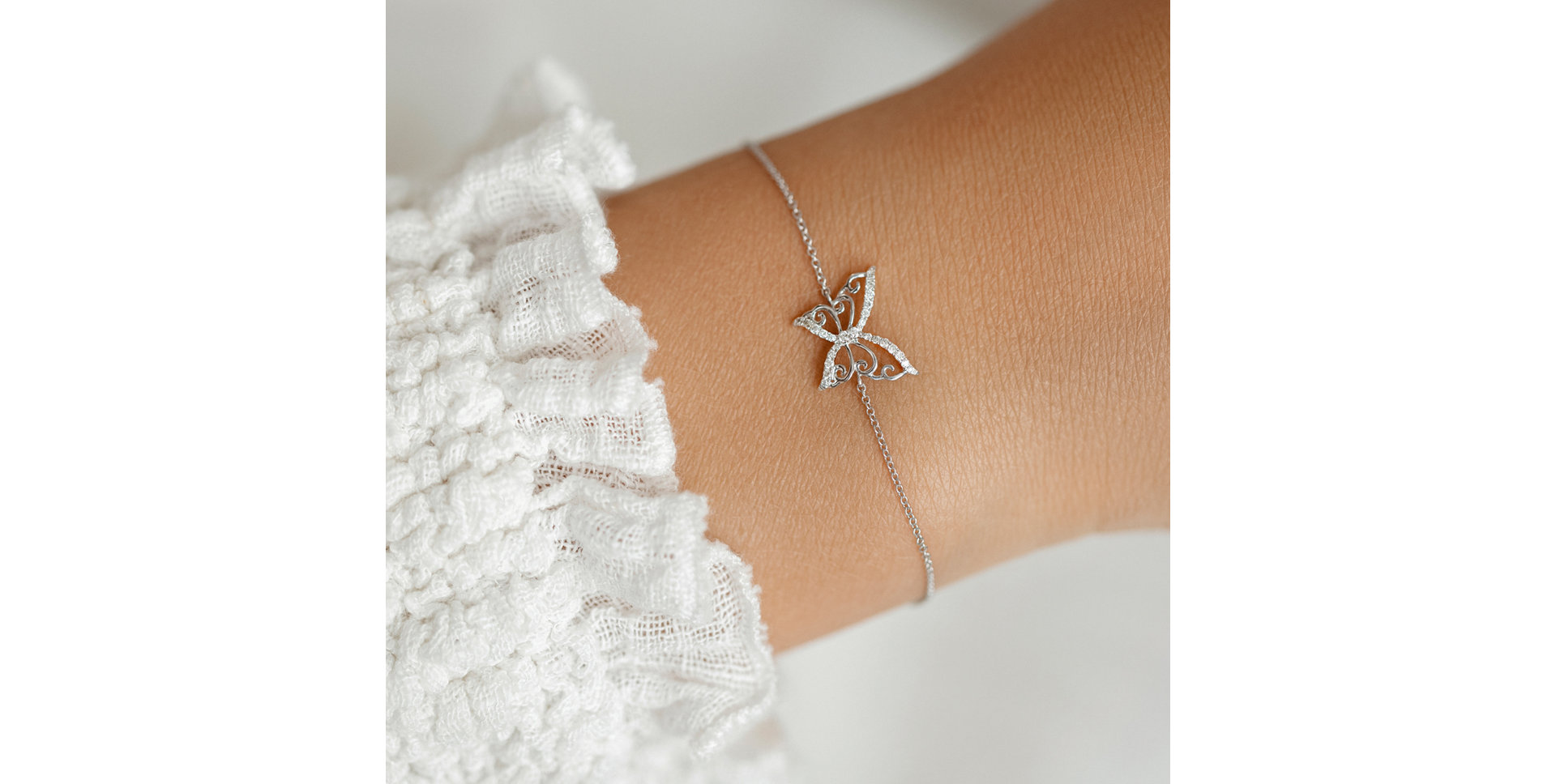 Diamond bracelet Dazzling Butterfly