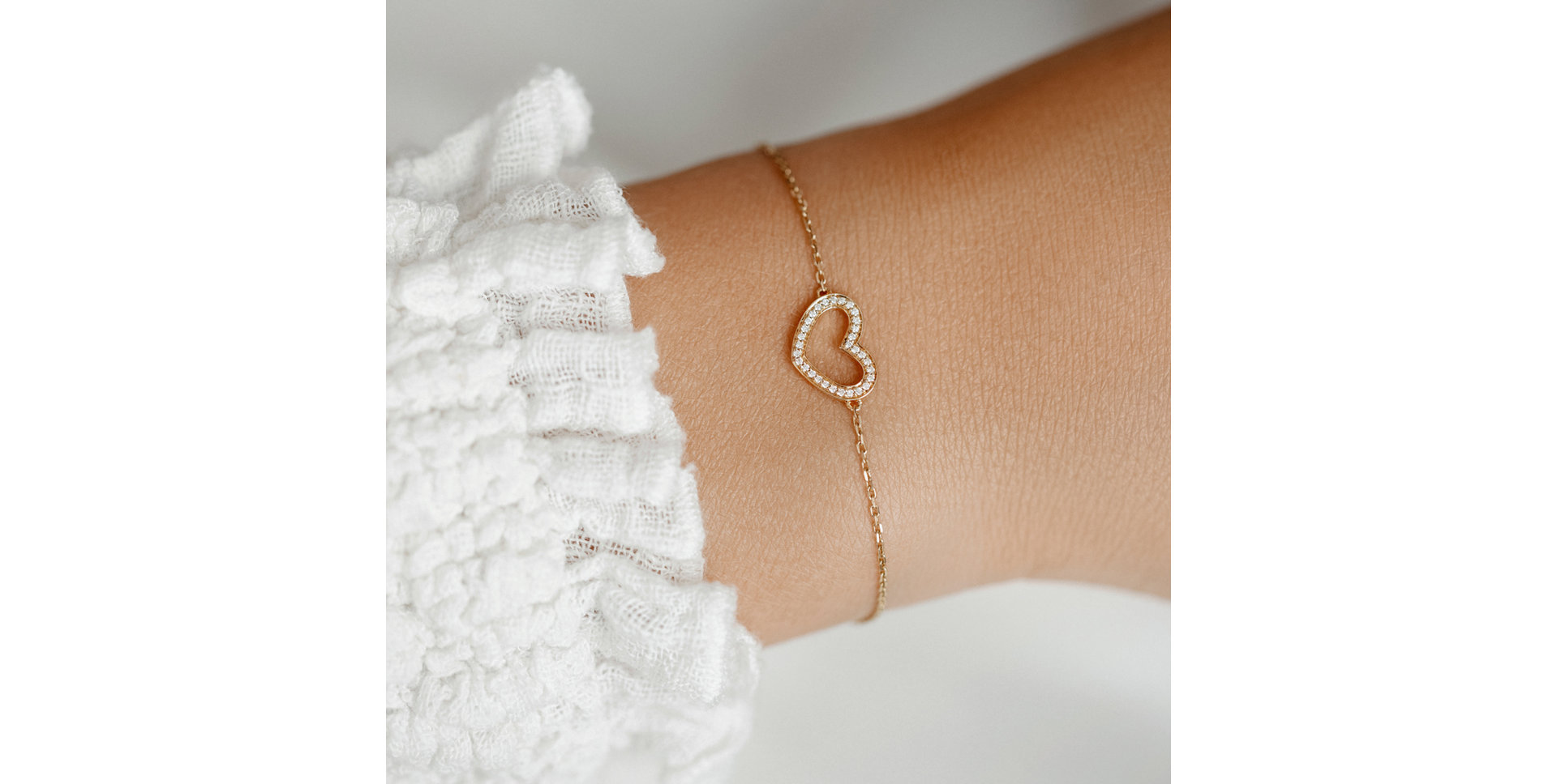 Diamond bracelet Heart