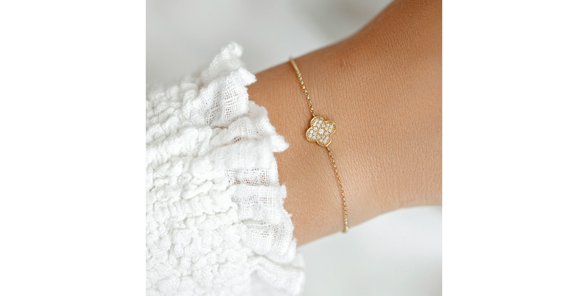 Diamond bracelet Shiny Clover
