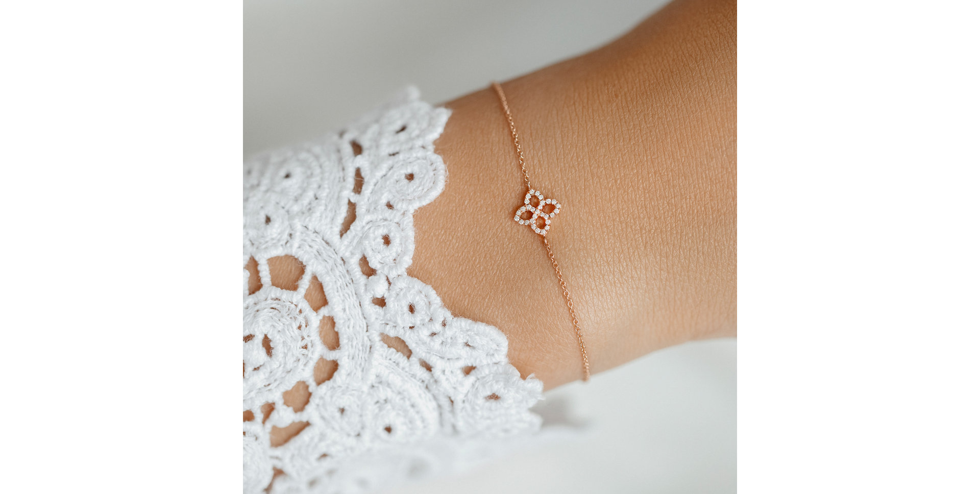 Diamond bracelet Glamorous Petals
