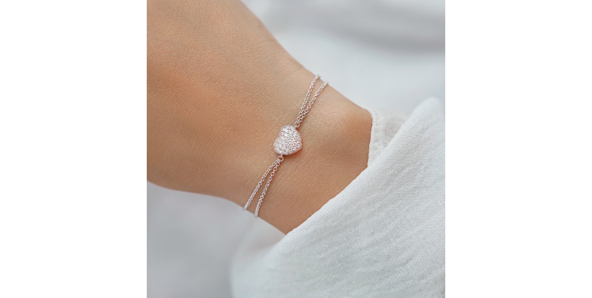 Bracelet with diamonds Love Princess