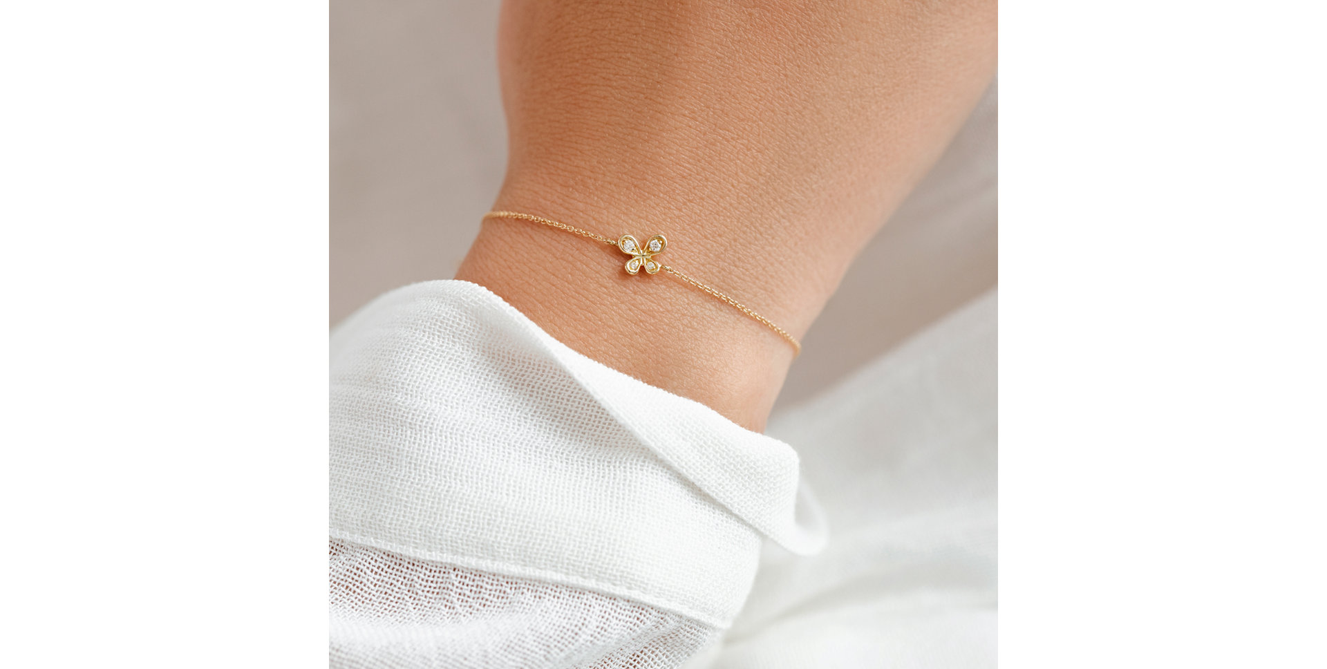 Diamond bracelet Little Butterfly