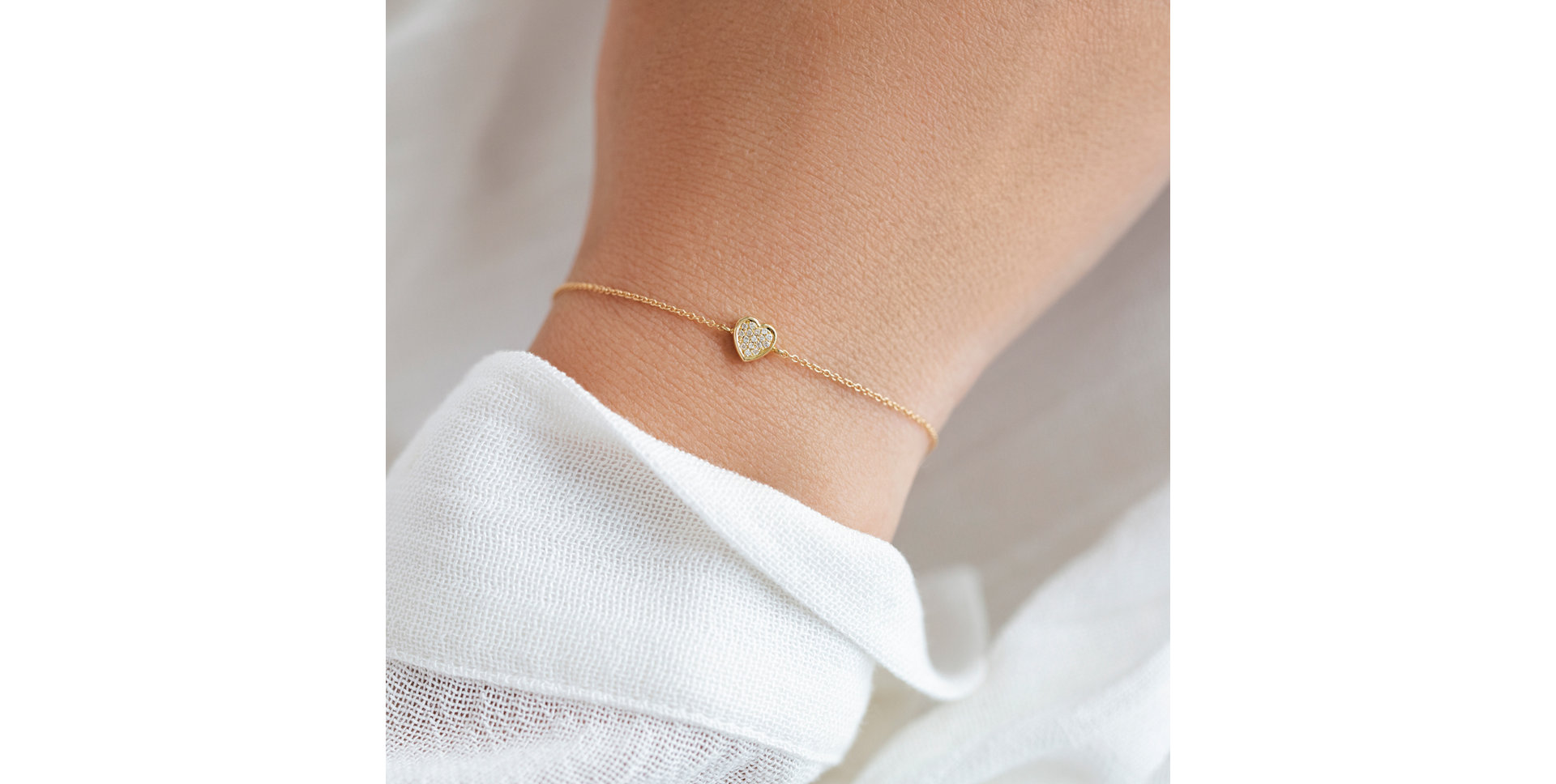 Diamond bracelet Shiny Heart