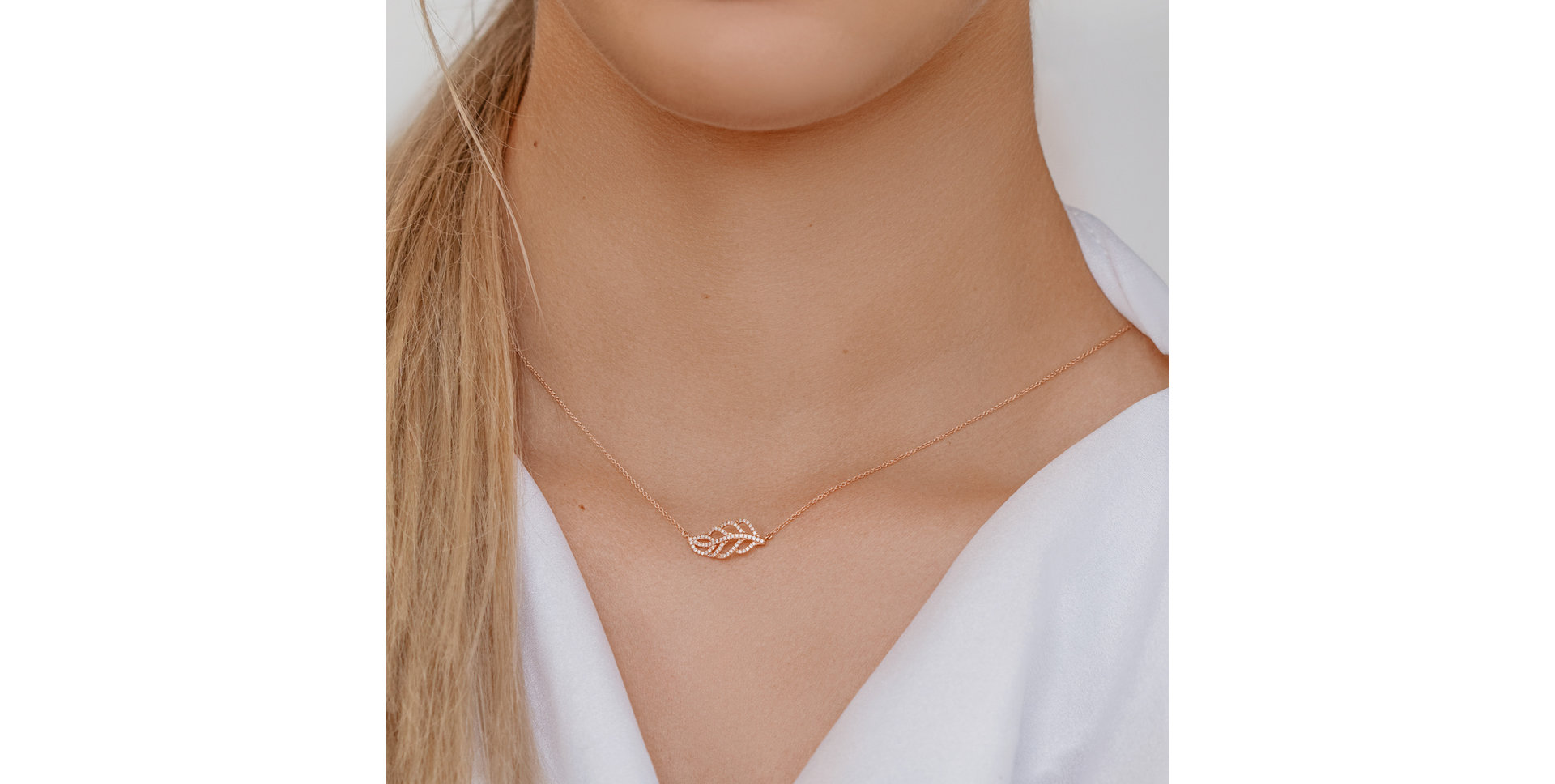 Diamond necklace Diamond Leaf