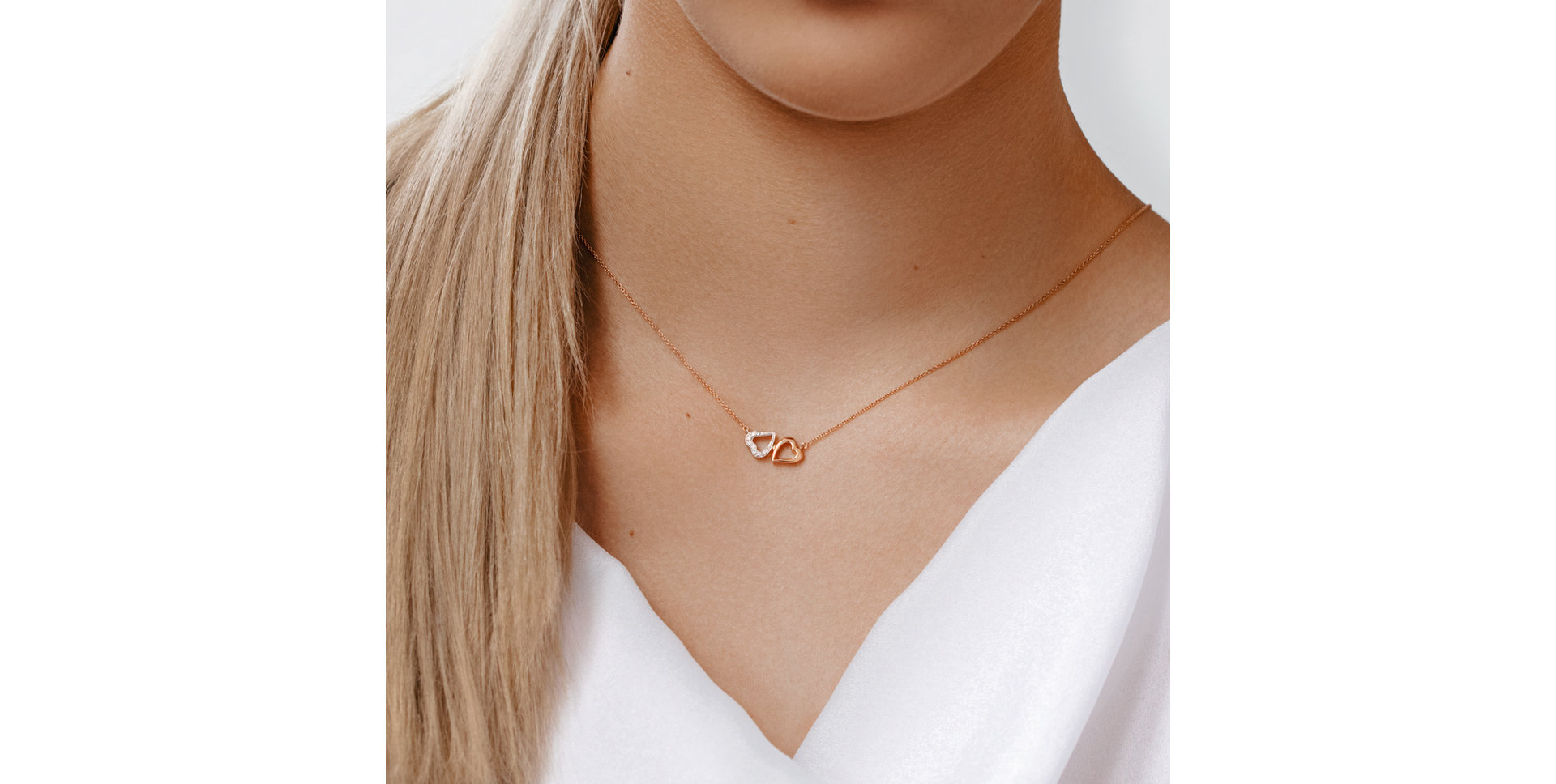 Diamond necklace Lovely Heart