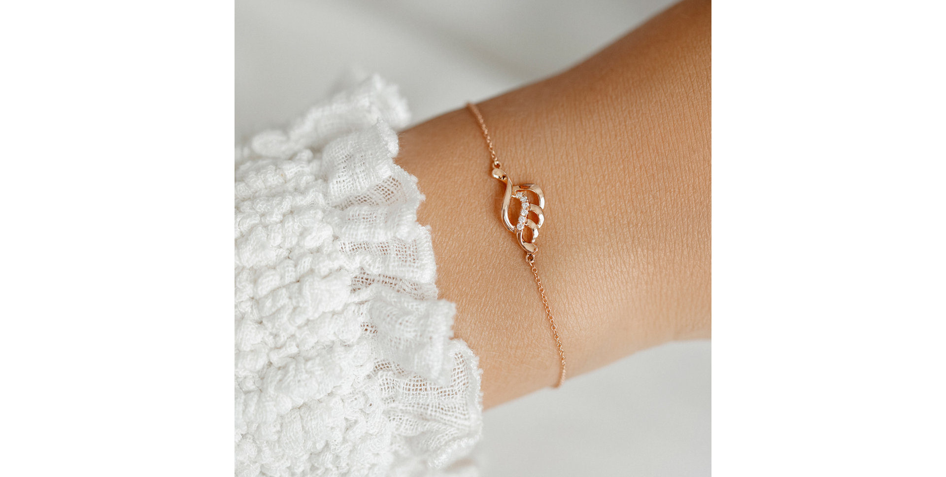 Diamond bracelet Sparkling Leaf