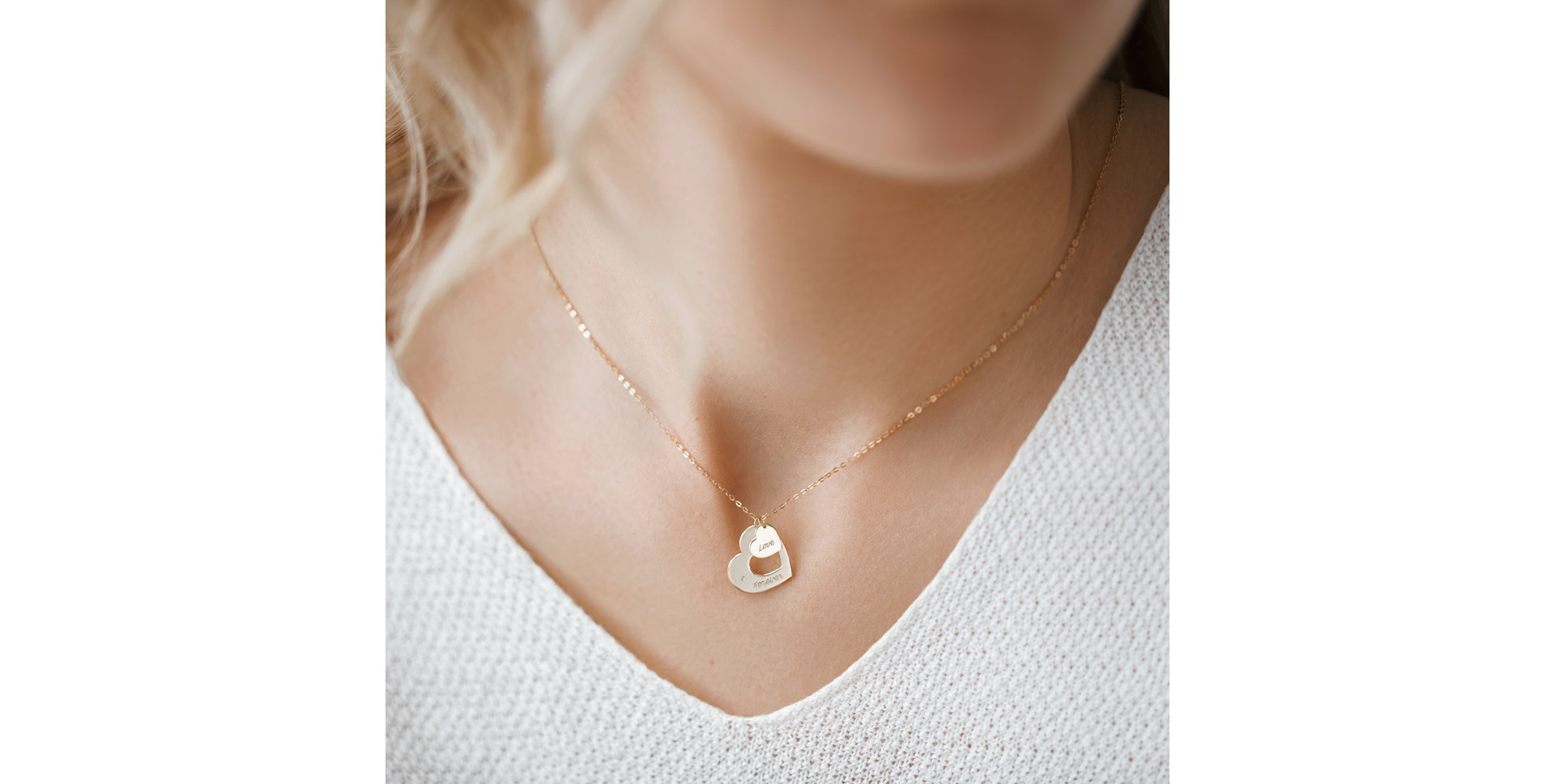 Diamond necklace Love Forever