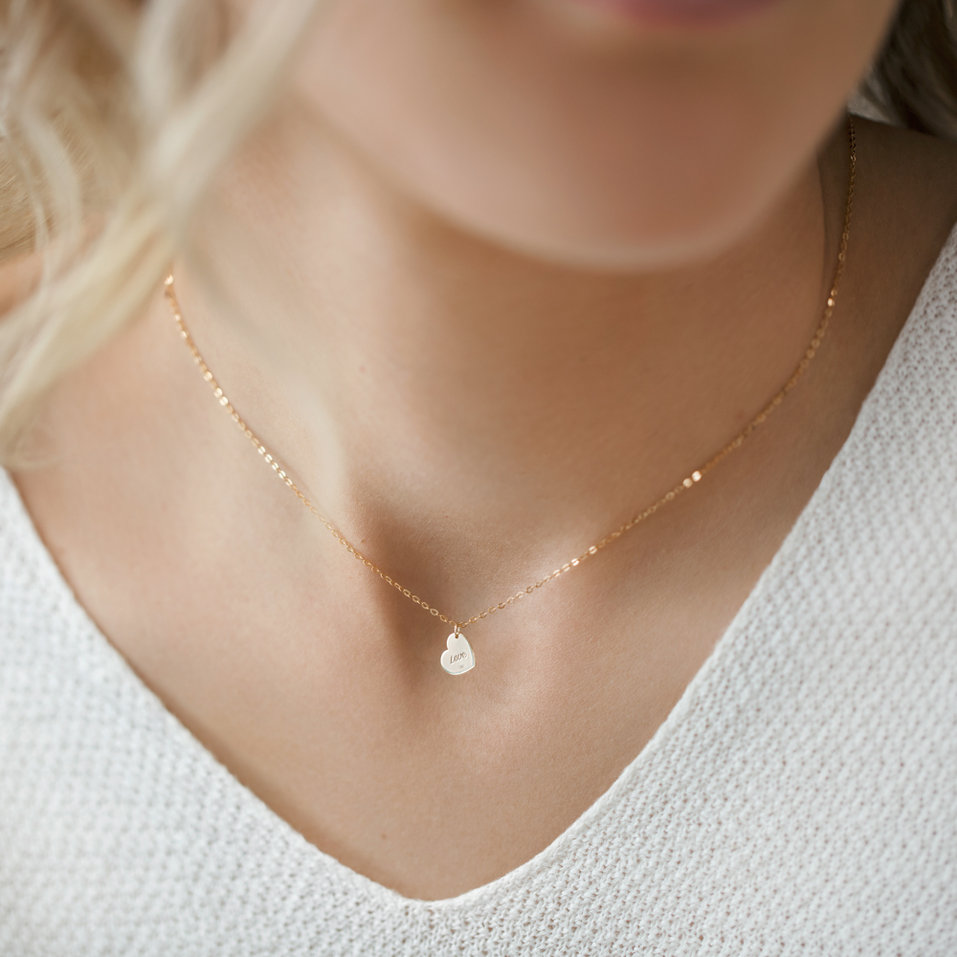 Diamond necklace Love