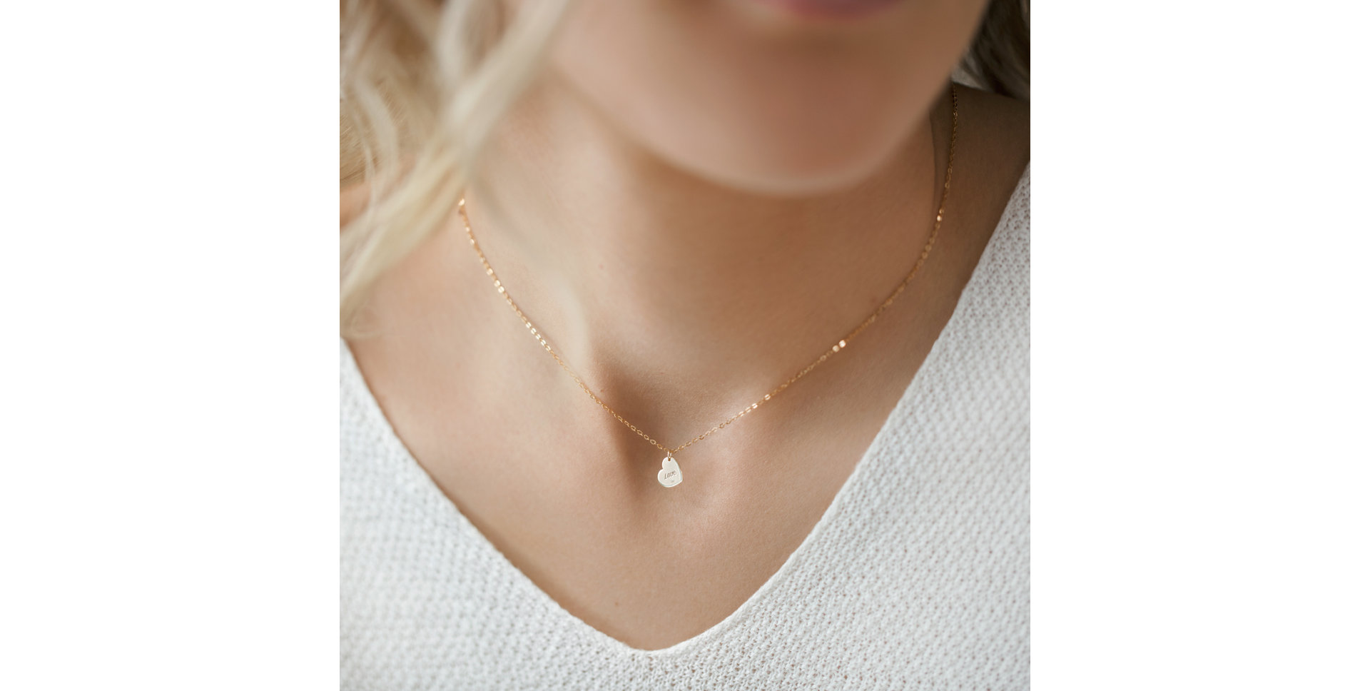 Diamond necklace Love